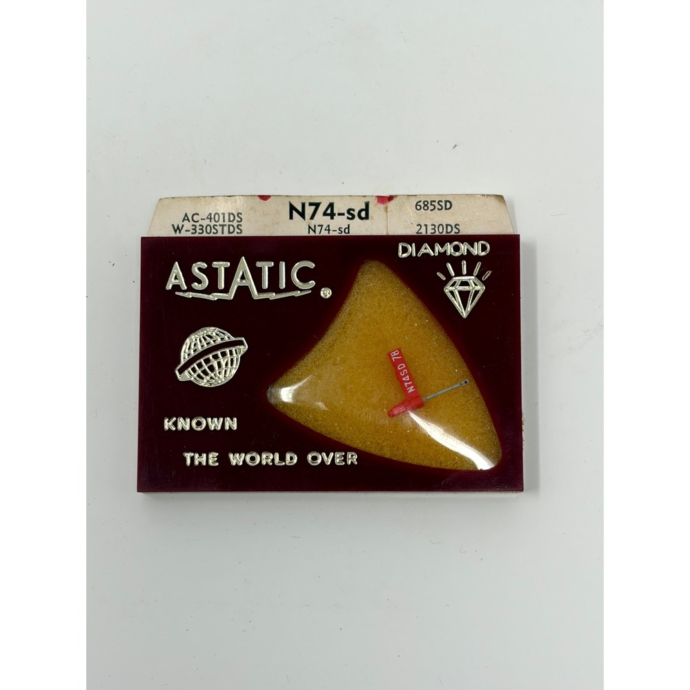 Astatic N74-sd Diamond Phono Needle Stylus Replacement for Stereo LP 78 RPM NEW